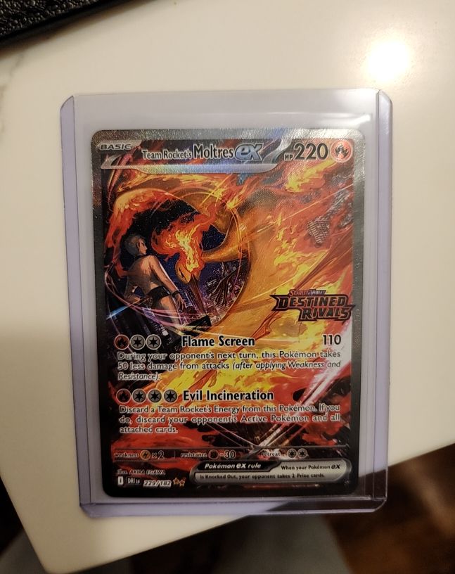 2025 Pokémon #229 Team Rocket's Moltres ex — front