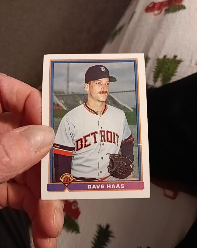 1991 Bowman #151 Dave Haas — front