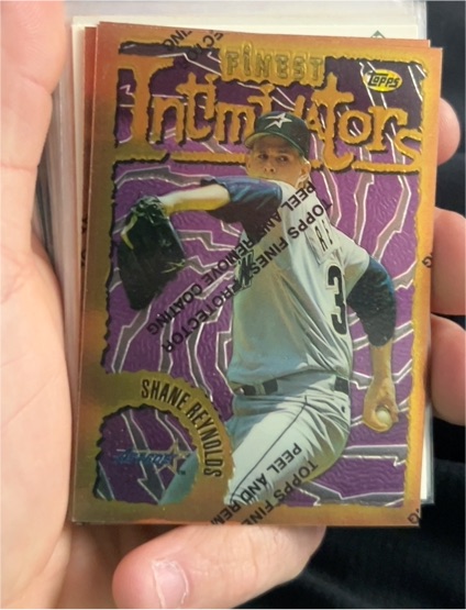 1996 Topps Finest Intimidators #31 Shane Reynolds — front