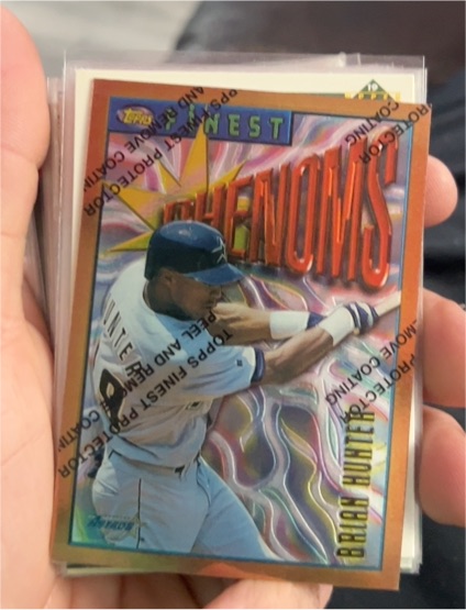 1996 Topps Finest #263 Brian Hunter — front