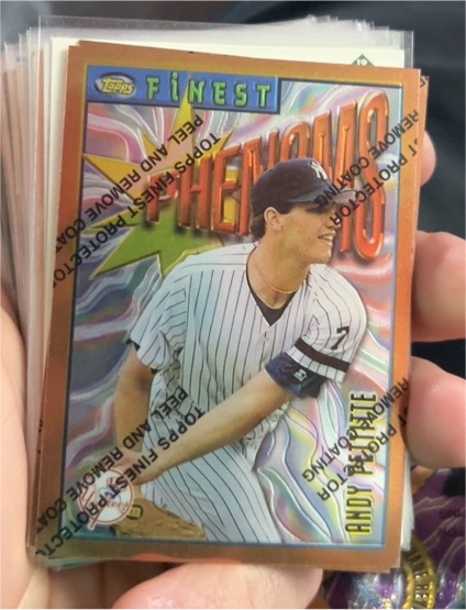 1996 Topps Finest #122 Andy Pettitte — front