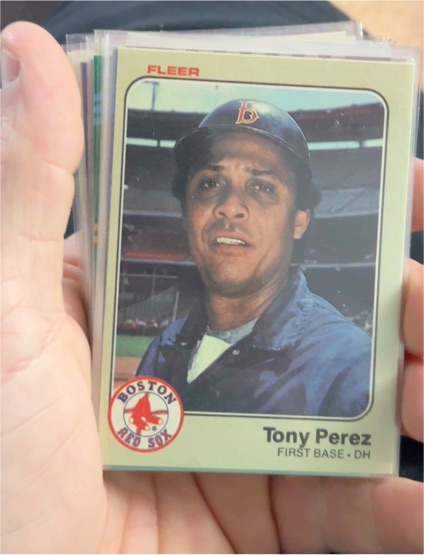 1983 Fleer #191 Tony Perez — front