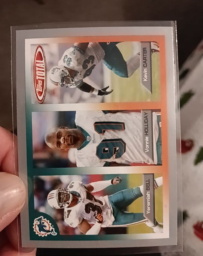 2005 Topps Total #395 Yeremiah Bell Vonnie Holliday Kevin Carter — front