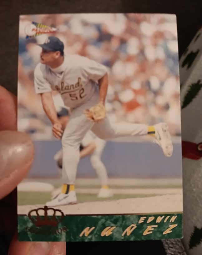 1992 Topps #52 Edwin Nunez — front