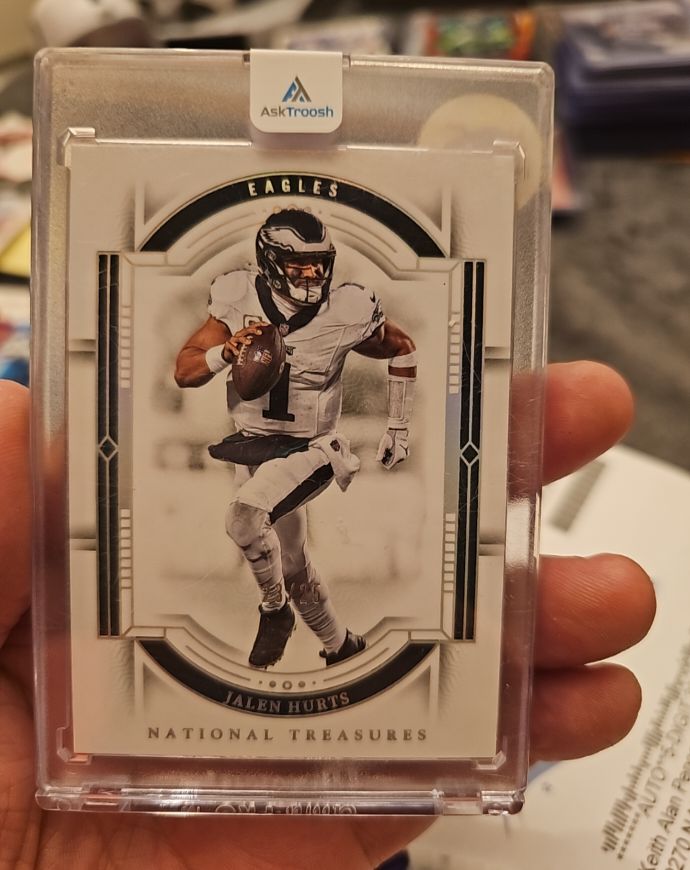 2023 Panini National Treasures #83 Jalen Hurts — front