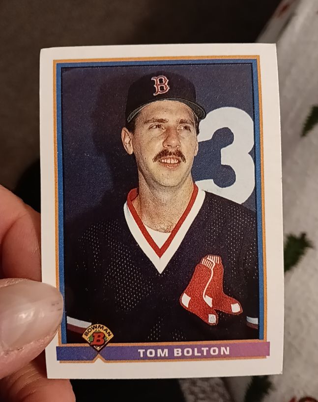 1991 Bowman #114 Tom Bolton Boston Red Sox — front