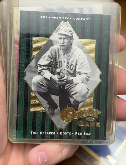 2001 Upper Deck Hall of Famers #59 Tris Speaker Origins Of The Game Boston Red Sox — front