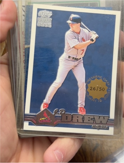 2000 Pacific Paramount #26/50 Adam Piatt — front