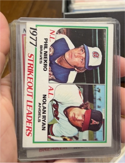 1978 Topps #206 Strikeout Leaders Phil Niekro / Nolan Ryan — front
