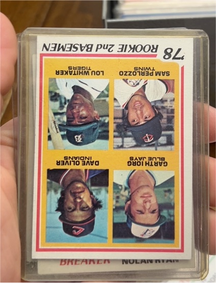 1978 Topps #704 Lou Whitaker, Garth Iorg, Dave Oliver, Sam Perlozzo Rookie 2nd Basemen — front