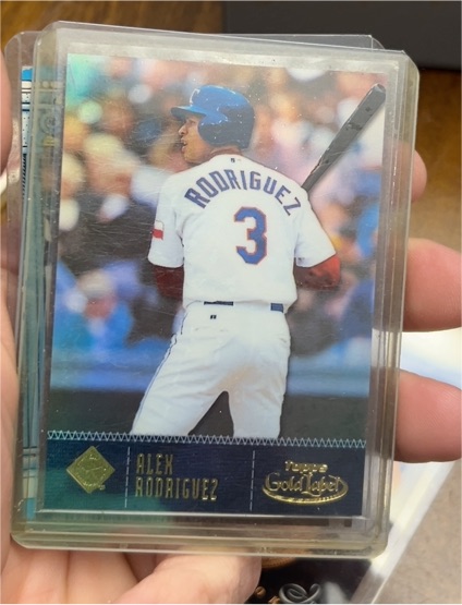 2001 Topps Gold Label #5 Alex Rodriguez — front