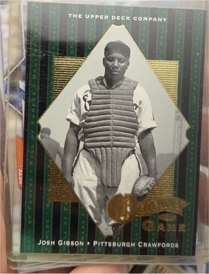 2001 Upper Deck Hall of Famers #51 Josh Gibson Pittsburgh Crawfords — front