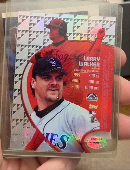 1998 Topps Tek #34 Larry Walker — front