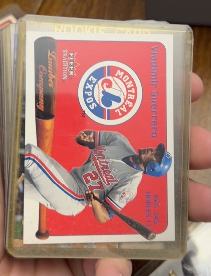 2001 Fleer Tradition Lumber Company #1 Vladimir Guerrero — front