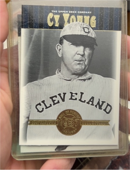 2001 Upper Deck Hall of Famers #23 Cy Young Cleveland Indians — front