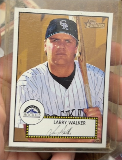 2001 Topps Heritage #197 Larry Walker — front