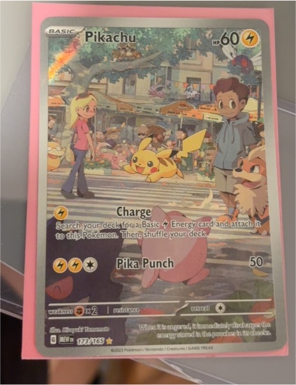 2023 Pokémon Scarlet & Violet 151 #173/165 Pikachu Illustration Rare — front
