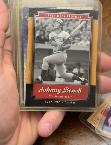 2001 Upper Deck Legends #87 Johnny Bench — front