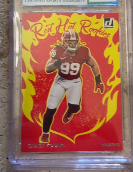 2020 Donruss Red Hot Rookies #RH-CY Chase Young — front