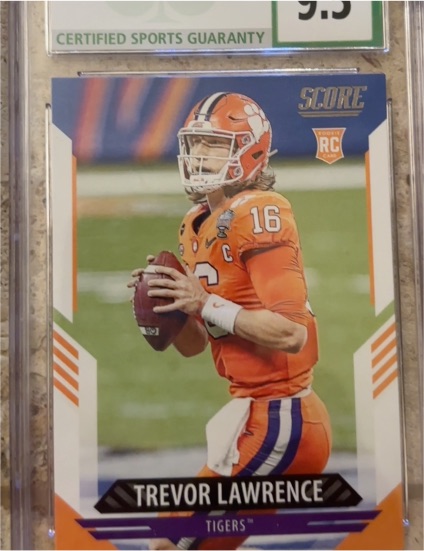 2021 Panini Score #301 Trevor Lawrence — front