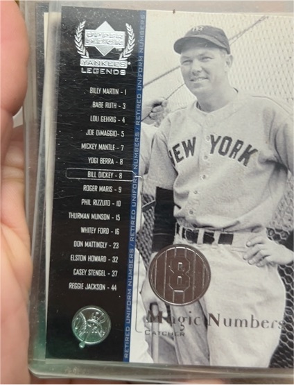 2000 Upper Deck Yankees Legends #57 Bill Dickey — front