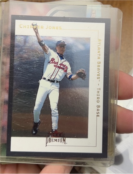 2001 Fleer Premium #73 Chipper Jones — front