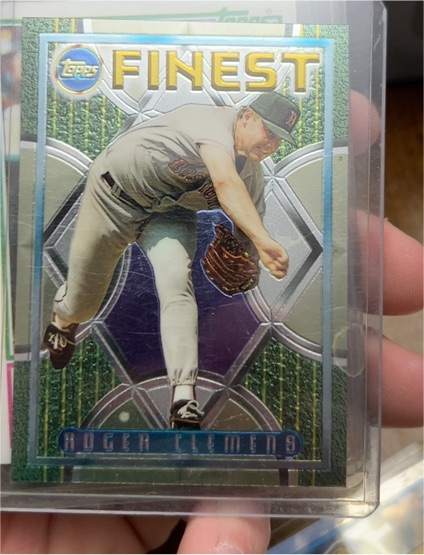 1995 Topps Finest #185 Roger Clemens — front