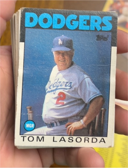 1986 Topps #291 Tom Lasorda — front