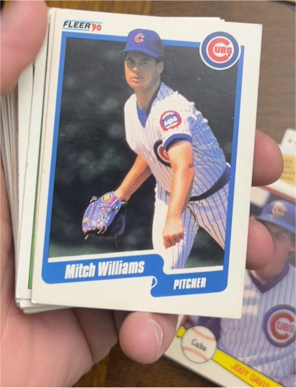 1990 Fleer #48 Mitch Williams — front