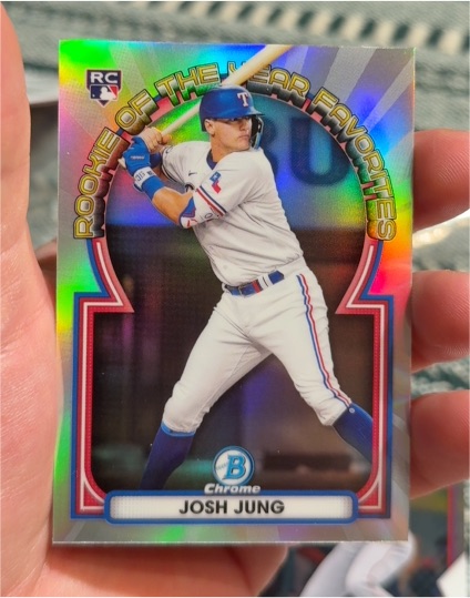 2023 Bowman Chrome Rookie of the Year Favorites #ROYF-9 Josh Jung — front