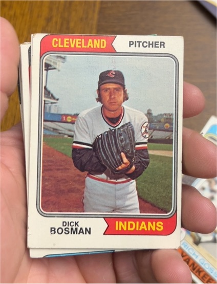 1974 Topps #465 Dick Bosman — front
