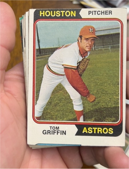 1974 Topps #256 Tom Griffin — front