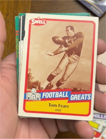 1989 Swell Football Greats #50 Tom Fears — front
