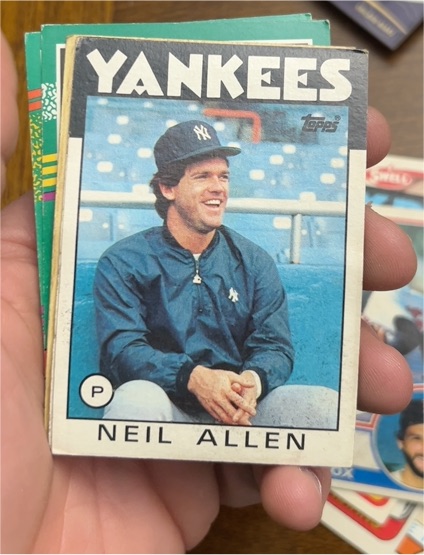 1986 Topps #663 Neil Allen — front