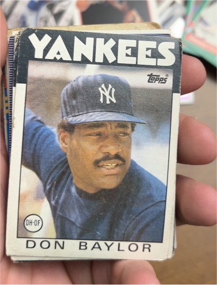 1986 Topps #765 Don Baylor — front