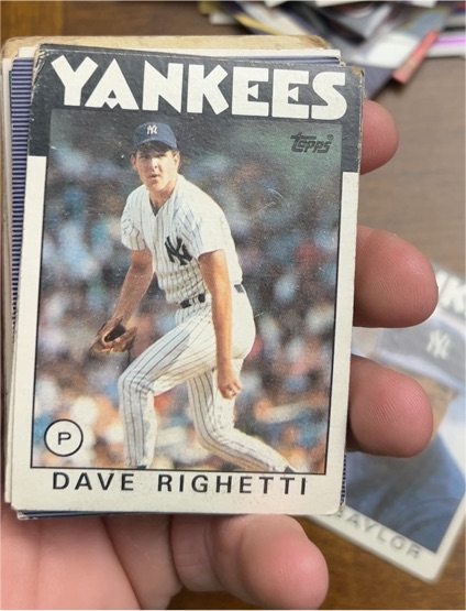 1986 Topps #560 Dave Righetti — front