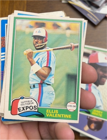 1981 Topps #445 Ellis Valentine — front