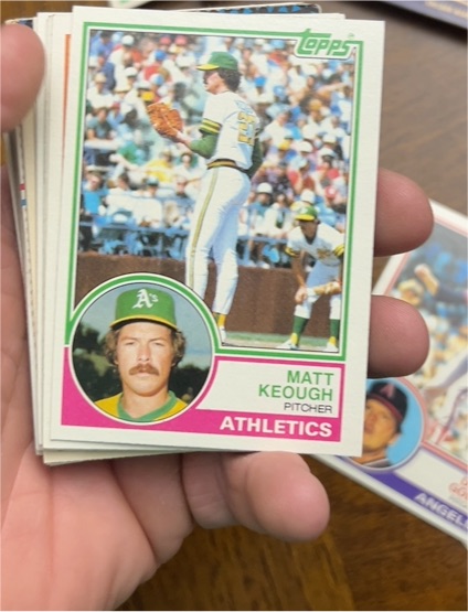 1983 Topps #338 Matt Keough — front