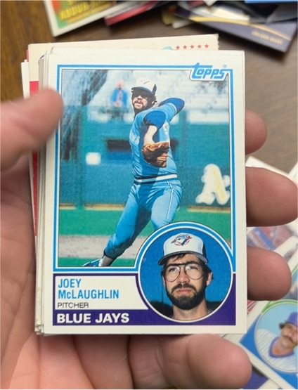 1983 Topps #9 Joey McLaughlin — front