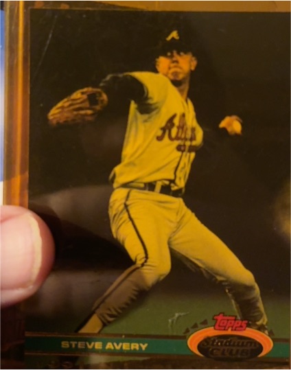1993 Topps Stadium Club #401 Steve Avery — front