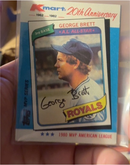 1982 Topps Kmart 20th Anniversary MVP #38 George Brett — front