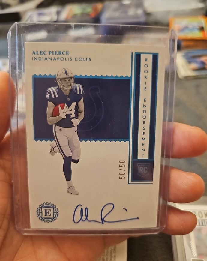 2022 Panini Encased Rookie Endorsement RC #RE-AP Alec Pierce — front