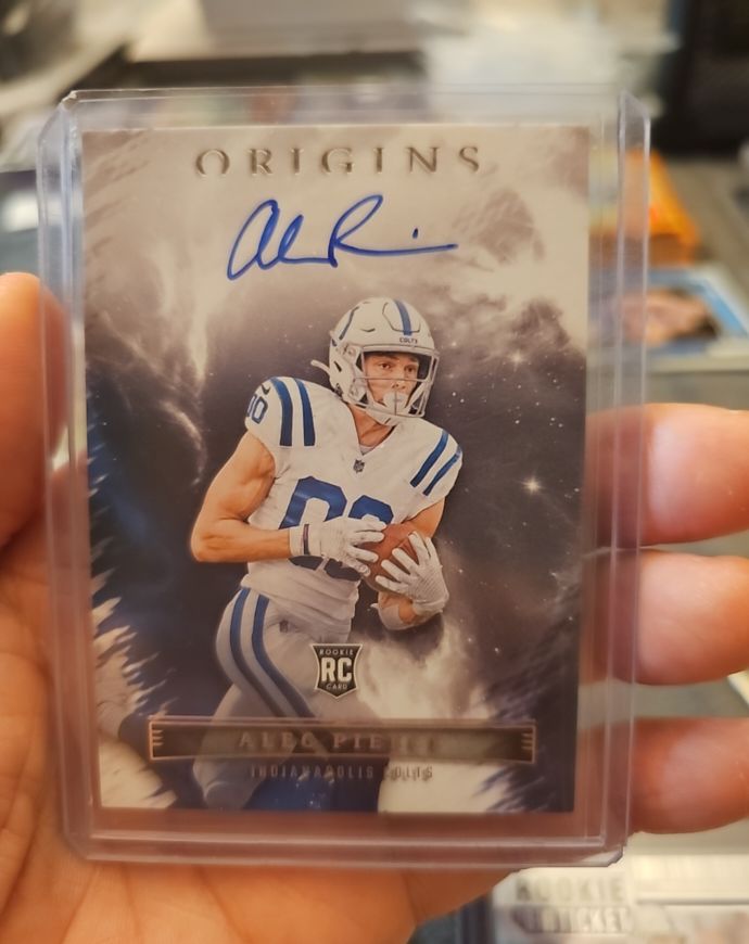 2022 Panini Origins #RAU-API Alec Pierce Rookie Autograph — front