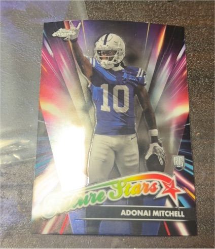 2024 Topps Chrome #FS-25 Adonai Mitchell Future Stars — front