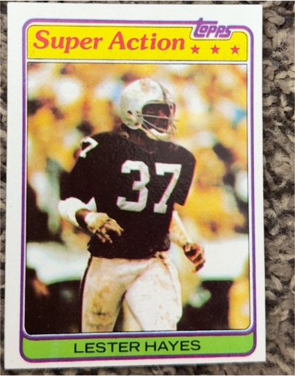1981 Topps #218 Lester Hayes — front