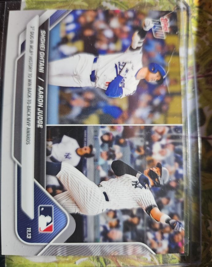 2024 Topps Now #713 Shohei Ohtani / Aaron Judge — front