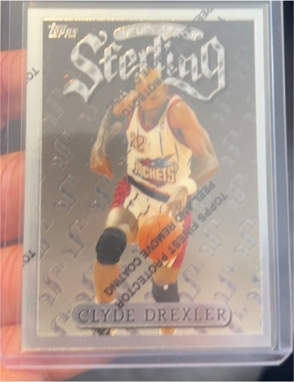 1996-97 Topps Finest Sterling #121 Clyde Drexler — front