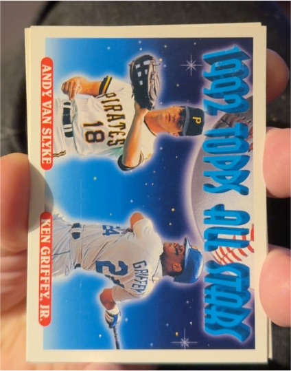 1993 Topps #405 Andy Van Slyke/Ken Griffey Jr. — front