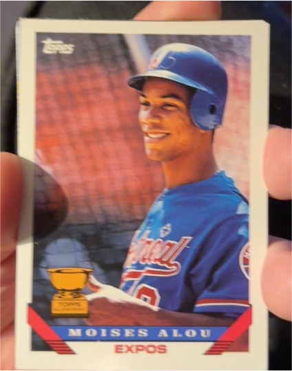 1993 Topps #123 Moises Alou Montreal Expos — front