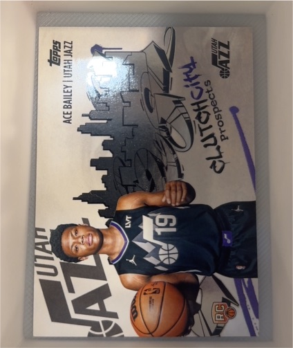 2025-26 Topps #CC-5 Ace Bailey Clutch City Prospects — front